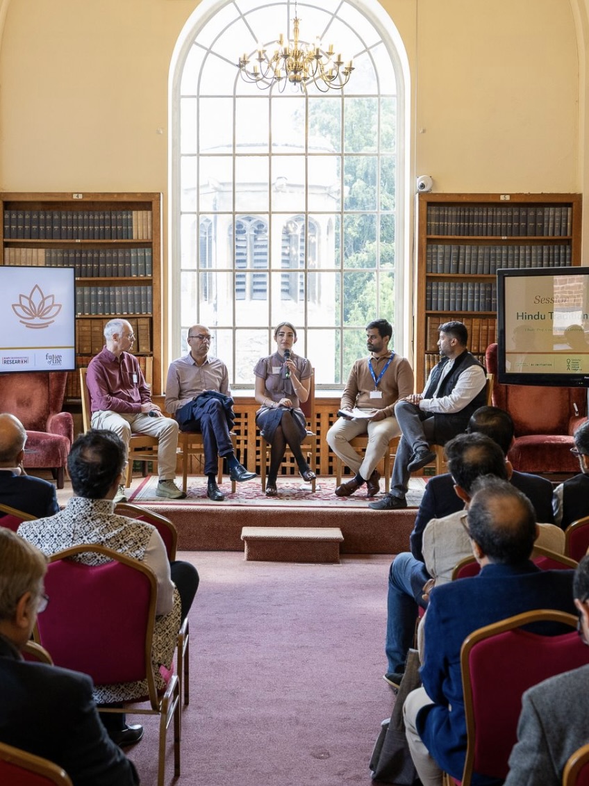 Ariella Shulman speaking on a panel at the Cambridge Union
