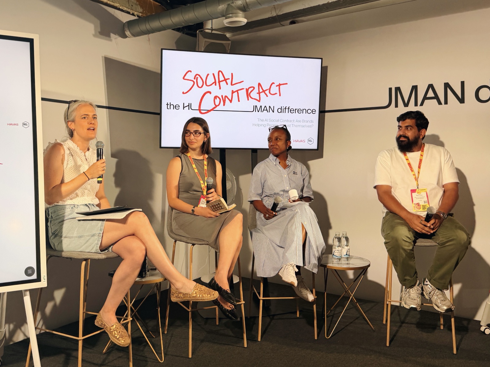 Ariella Shulman seated with fellow panelists at MAD//Fest